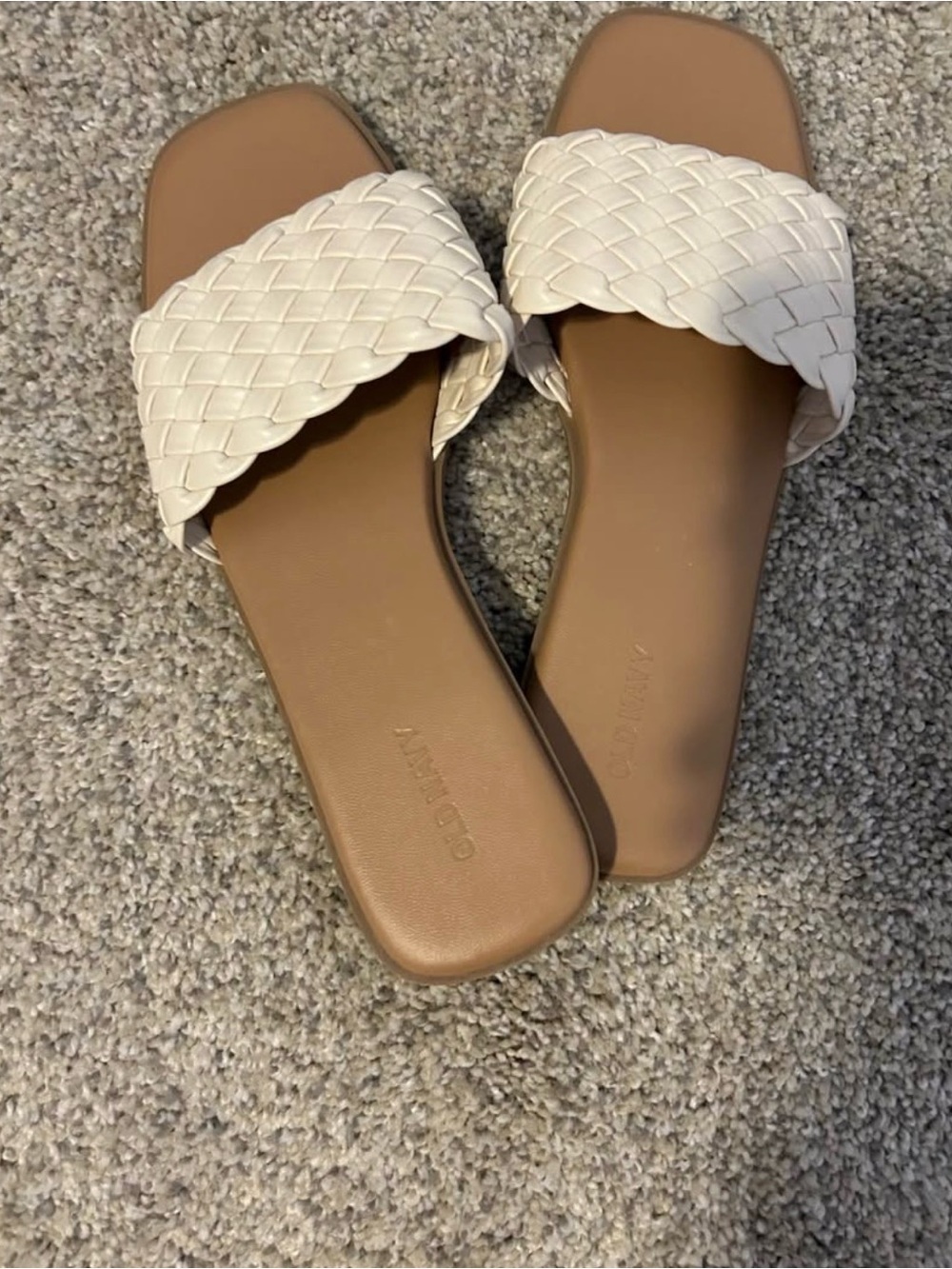 Woven Slide Sandals Size 8